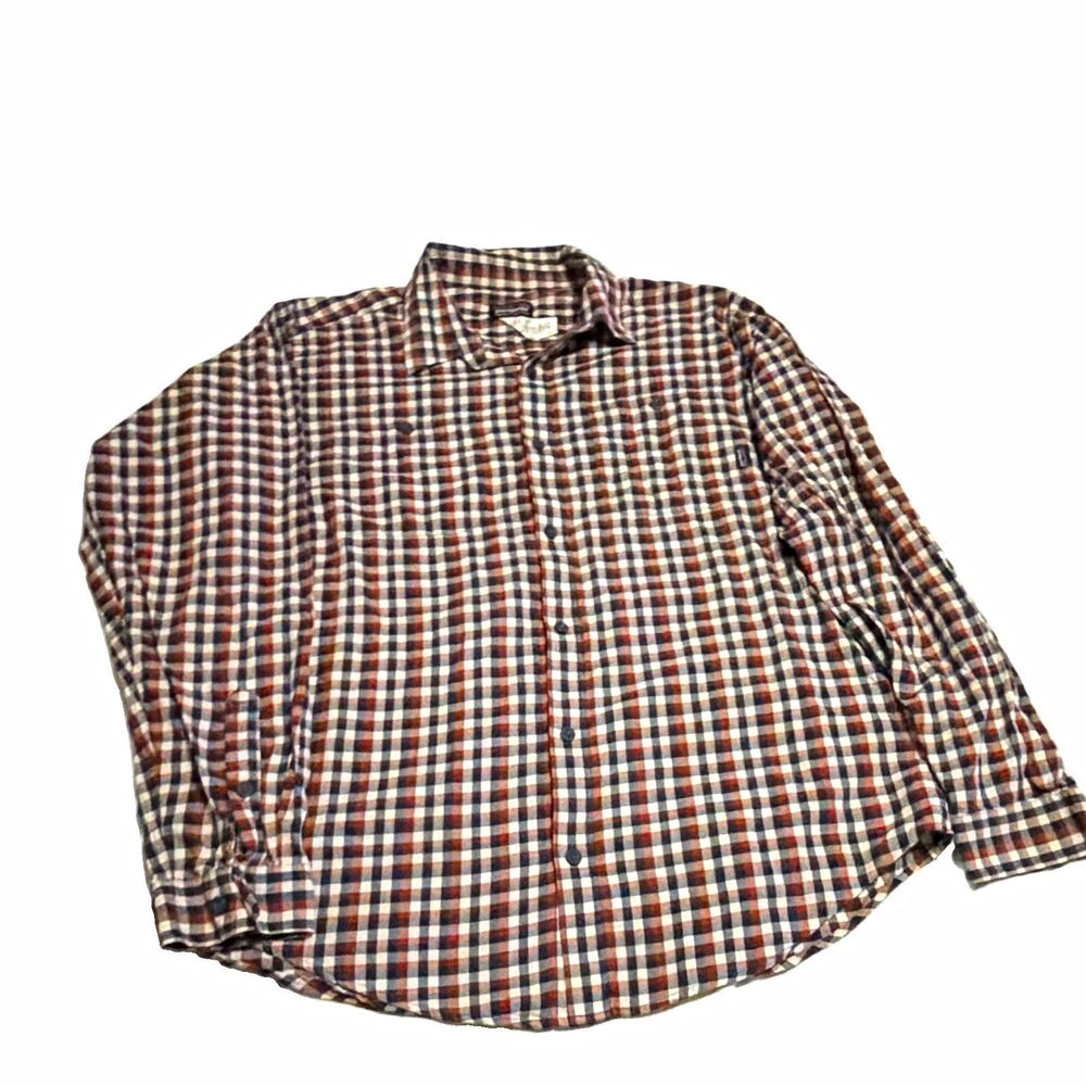 Patagonia Men’s L Organic Cotton Plaid Long Sleeve Button-Up Shirt Woven